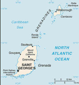 Map of Grenada