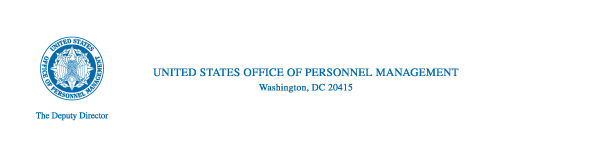 Office of the Director
United States
Office of Personnel Management
Washington, DC 20415-1000