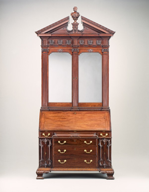 Image: Philadelphia, Pennsylvania, Chippendale desk and bookcase, c. 1765, attributed to Thomas Affleck, George M.* and Linda H. Kaufman