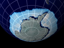 satellite view of the Antarctic