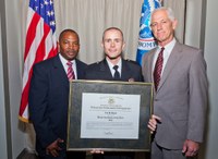 FLETC Presents Honor Graduate of the Year Award to U.S. Secret Service Uniformed Officer