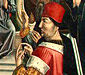 detail of Master of the Catholic Kings, Christ among the Doctors