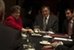 U.S. Defense Secretary Leon E. Panetta and U.S. Ambassador Rose M. Likins, left, meet with Peruvian Defense Minister Pedro Cateriano Bellido in Lima, Peru, Oct. 5, 2012. DOD photo by Erin A. Kirk-Cuomo