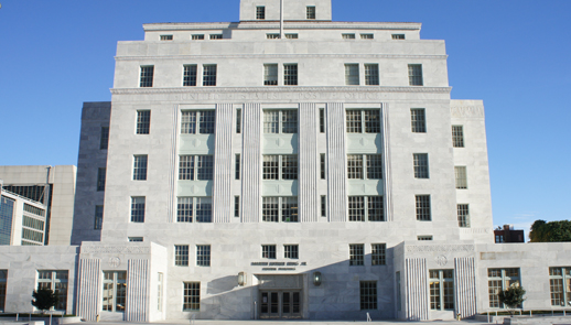 exterior of MLK federal building in Atlanta, GA