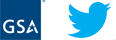 GSA logo with Twitter logo side by side