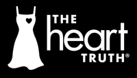 The Heart Truth knock-out logo black