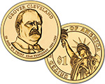 Presidential $1 Coin: Grover Cleveland.