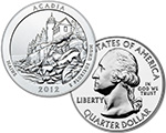 Acadia National Park Obverse and Reverse