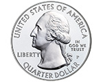 America the Beautiful Silver Uncirculated Coin Obverse