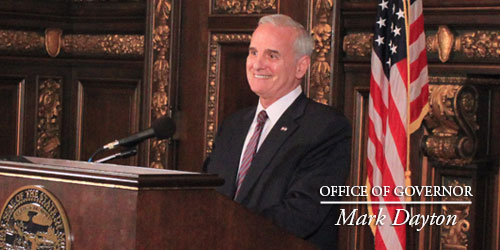 feature photo: Office of Governor Mark Dayton