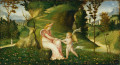 image of Venus and Cupid in a Landscape