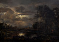 image of Moonlit Landscape with Bridge