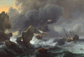 image of Ships in Distress off a Rocky Coast