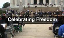 Celebrating Freedom at the Lincoln Memorial 