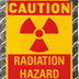 Photo of a radiation hazard sign