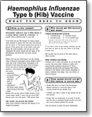 Haemophilus Influenza type b (Hib) VIS
