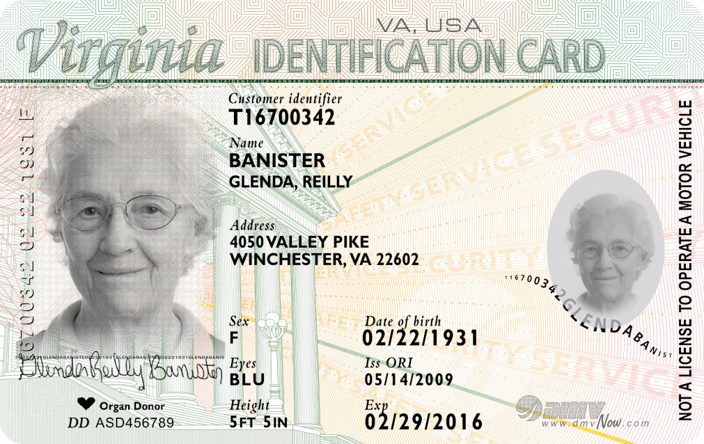 Imae of VA ID Card