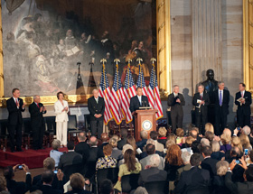 Speaker Boehner at the podium