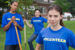 young volunteers