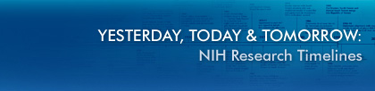 Yesterday, Today & Tomorrow: NIH Research Timelines