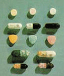 Foto de la metanfetamina en forma de píldora    