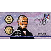 ZACHARY TAYLOR $1 COIN COVER