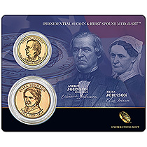 2011 PRES $1 COIN & FS MDL ST-A. JOHNSON