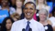5일 미국 버지니아주 조지메이슨대에서 유세 중인 바락 오바마 대통령.