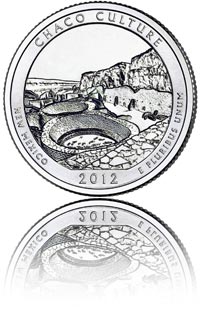 America the Beautiful Quarters Program - Chaco Culture National Historical Park reverse