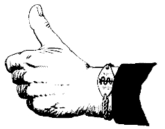 Persona haciendo un gesto de visto bueno con las manos y con un brazalete de alerta médica en la muñeca.