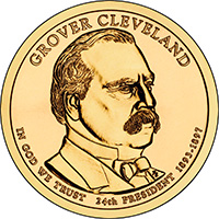 Grover Cleveland Presidential $1 Coin