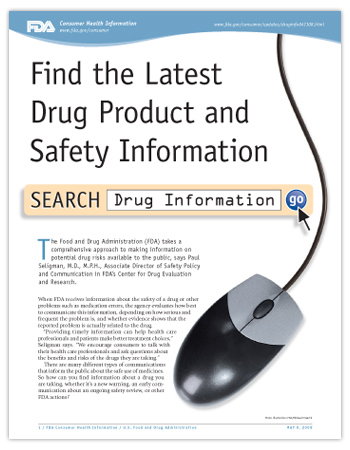 Cover page of PDF version of this article, including montage of a computer mouse and a Web browser search field