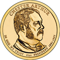 Chester Arthur Presidential $1 Coin