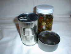 Photograph of canned foods