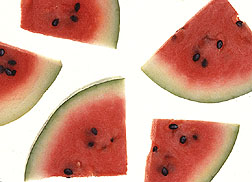 Photo: Watermelon slices. Link to photo information