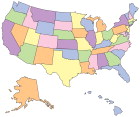 US state map