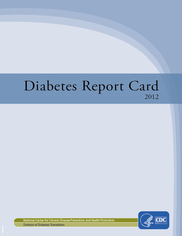 Image of the cover of the Diabetes Report Card 2012