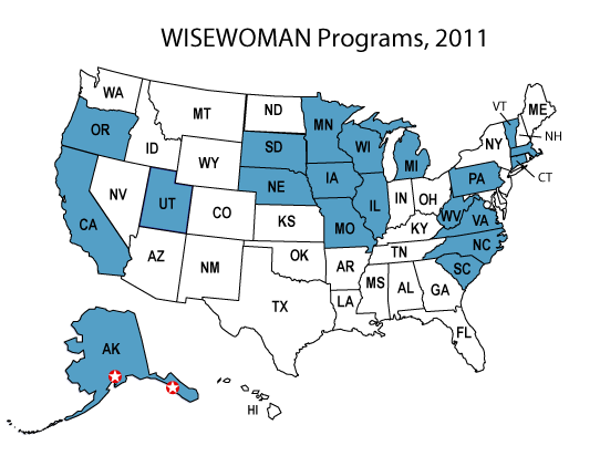 WISEWOMAN Program Locations