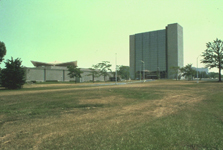 National Library of Medicine complex (Buildings 38 and 38A), looking southeast, Summer.