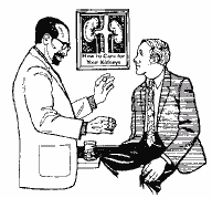 profesional de atención médica hablando con un paciente