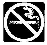 símbolo de no fumar