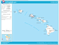 Hawaii map from nationalatlas.gov. Click on image to view/download printable version.
