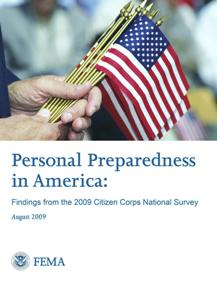 Personal Preparedness in America: Findings from the 2009 Citizen Corps National Survey