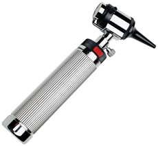 A photograph of an otoscope.