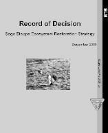 Record of Decision Sage Steppe Restoration