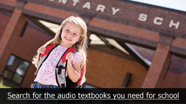 Search for the audio textbooks you need for school