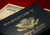 US passport and money