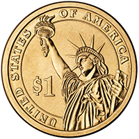 Presidential $1 Coin Lady Liberty Reverse