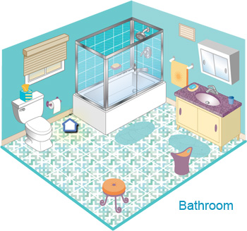 image of bathroom from IAQ House