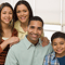 Hispanic family portrait